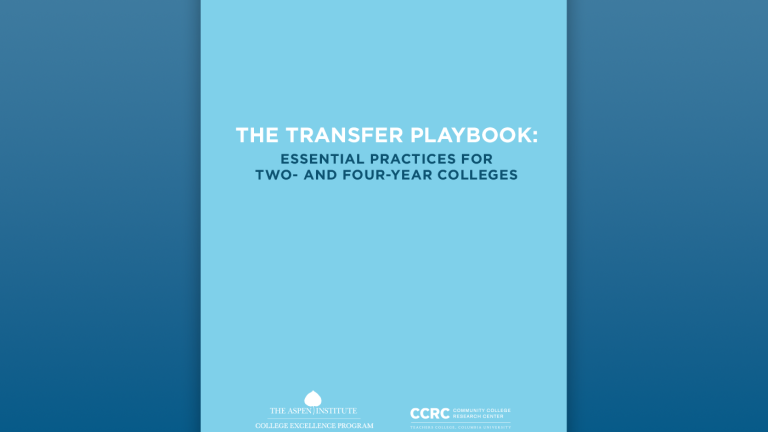 Transfer Playbook: Essential Practices for Two- and Four-Year Colleges