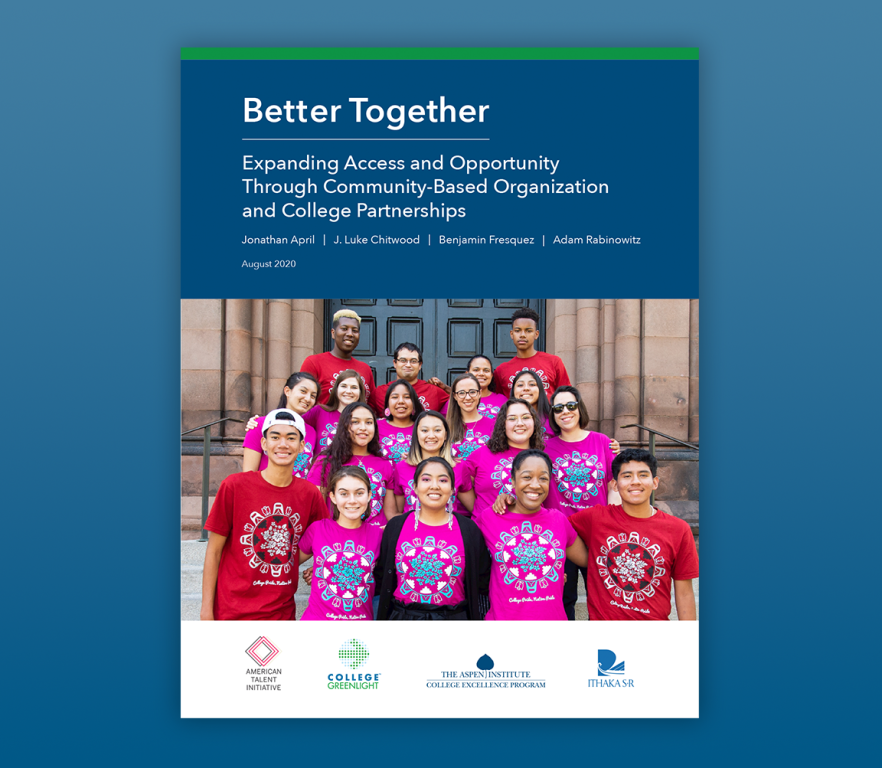 Better Together: Expanding Access and Opportunity through College-CBO Partnerships