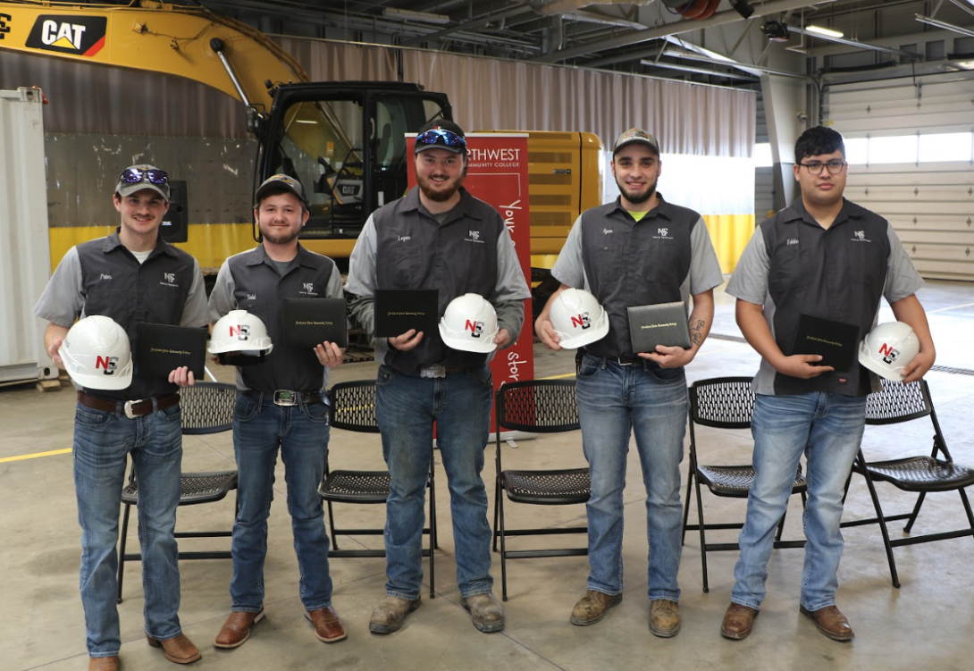 Heavy machinery program graduates at Northwest Iowa