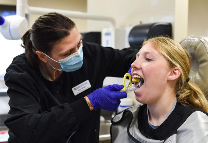 A dentistry course at Southwest Wisconsin Technical College